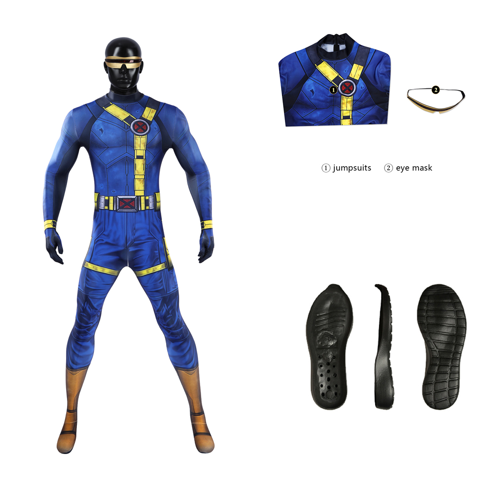 3D Printing Kit - Süper kahraman Scott Summers Cosplay Tulumu