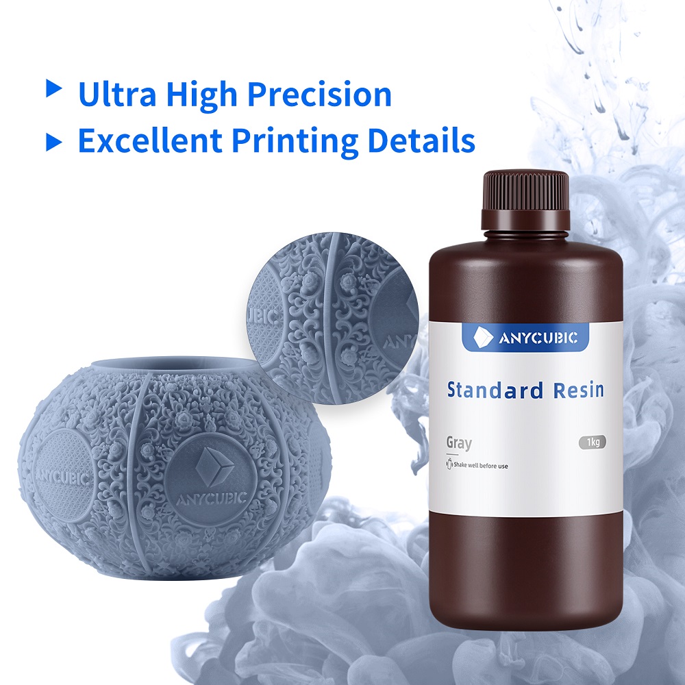 3D Printing Uv Sensitive Resin - ANYCUBIC 1 kg Sıvı Fotopolimer Standart