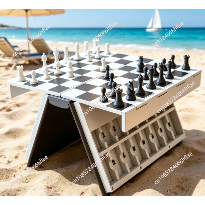 3D Printing Chess - Yeni 3D Baskılı Katlanabilir Manyetik Satranç