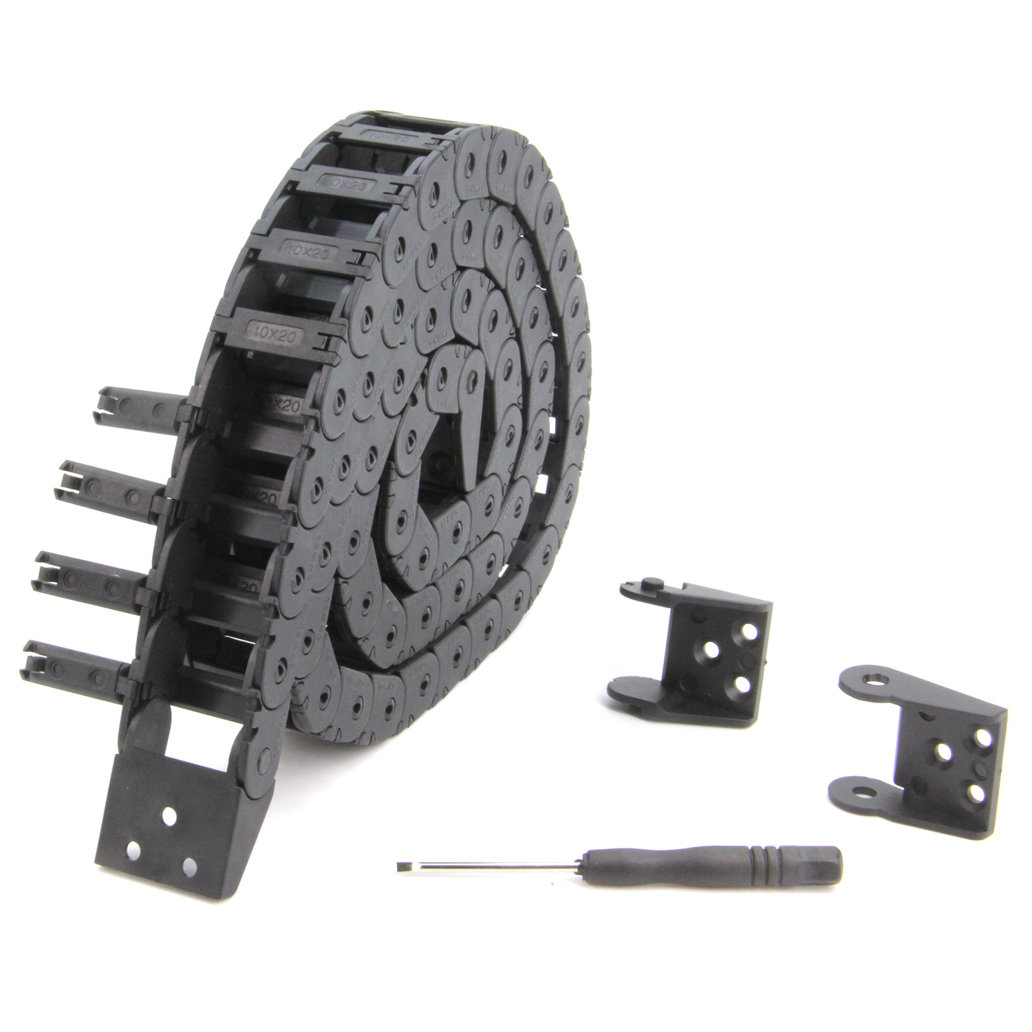 3D Printer Cable Chain - 10X20mm Sürükle Zincir Uzunluğu 1 Metre