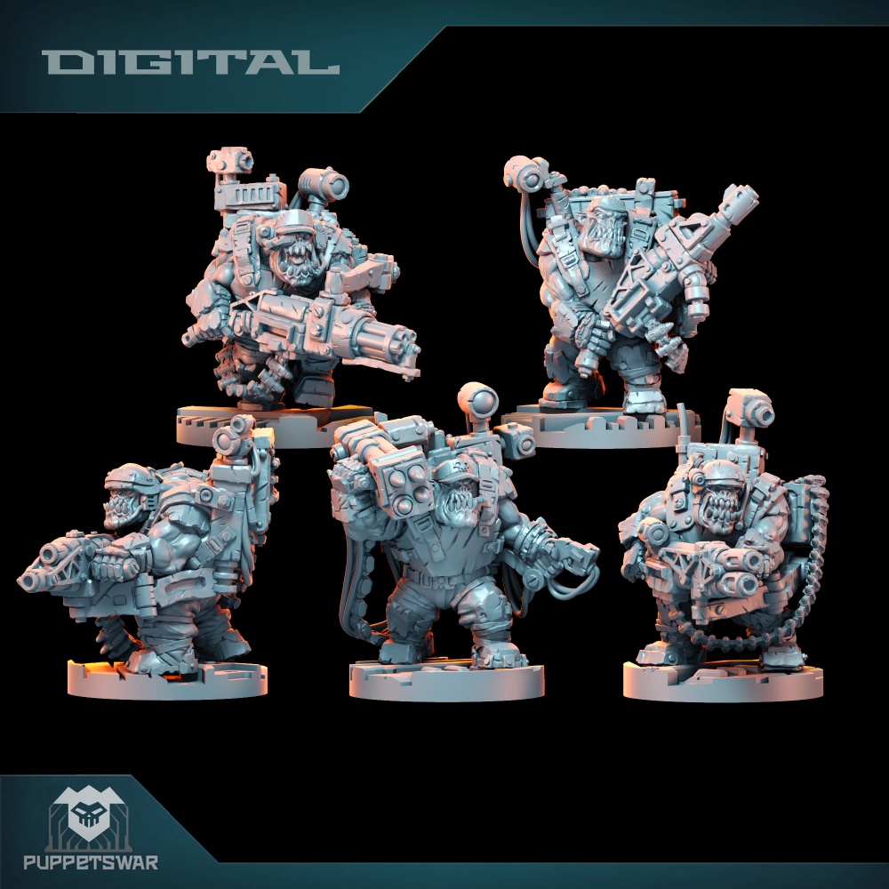 3D Printing Jobs - Orc Ultimate Badasses Squad, Yeşil Deri