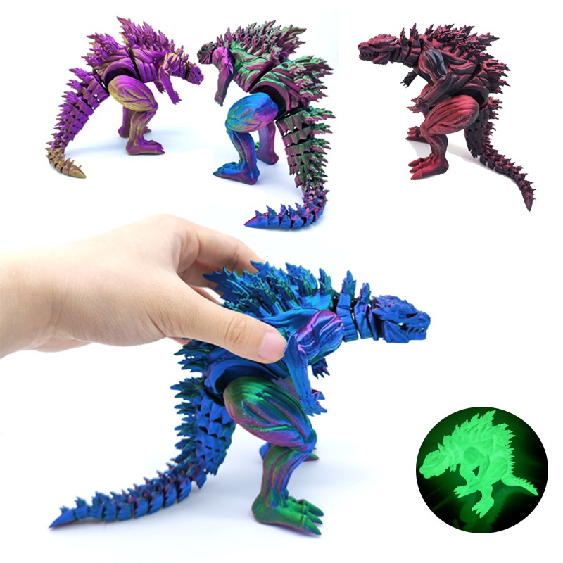 3D Printing Examples - 3D Baskı Kas Dinozor Aksiyon Figürü