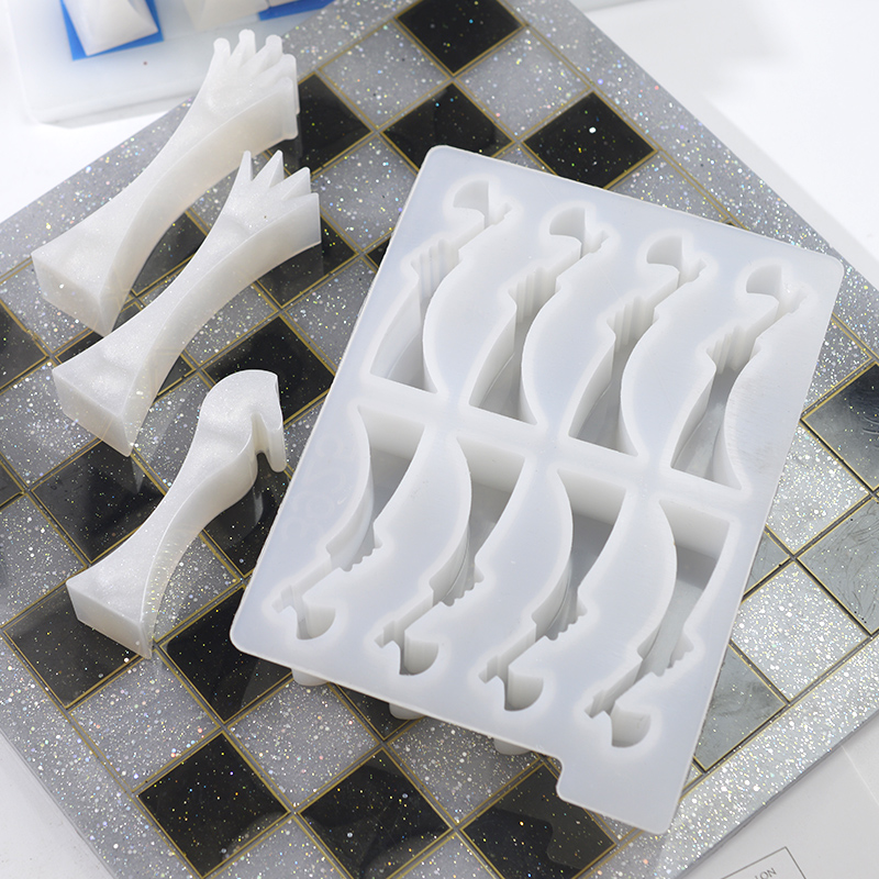 3D Printing Chess - Büyük uluslararası satranç şekli reçine kalıp