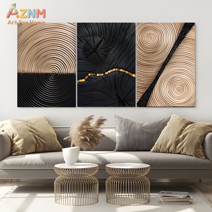 3D Printing Wall - AZNM Wabi Sabi Soyut Ahşap Damarı