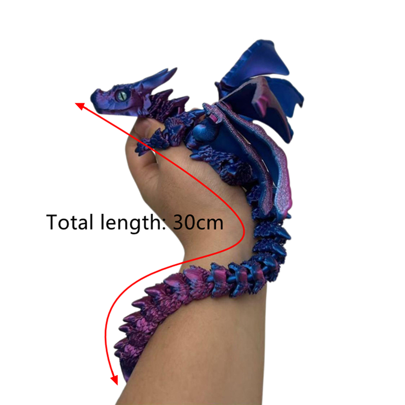 3D Printing Nyc - 3D Baskılı Kanatlı Taşıma Ejderha Heykelcik