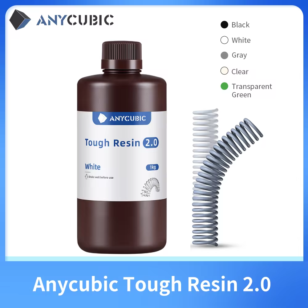 3D Printing Uv Sensitive Resin - Anycubic Esnek Sert Reçine 2.0 LCD