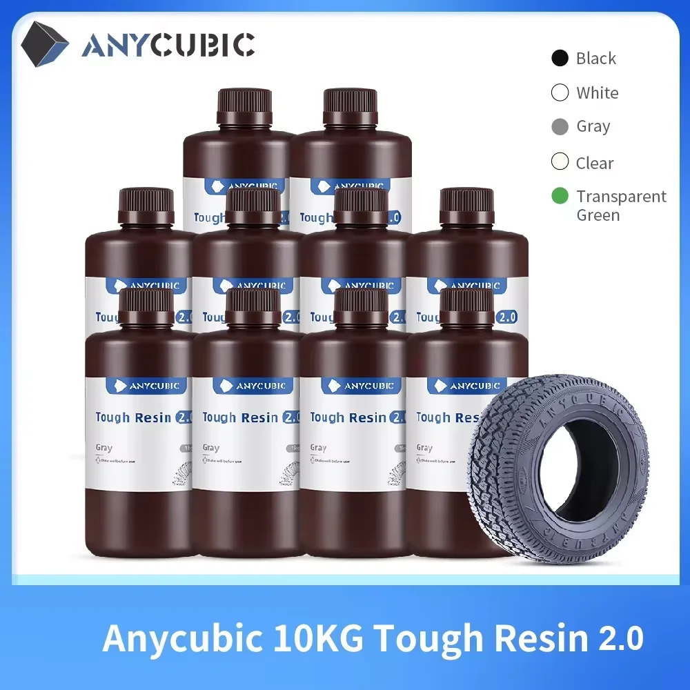 3D Printing Uv Sensitive Resin - Anycubic Esnek Sert Reçine 2.0 10