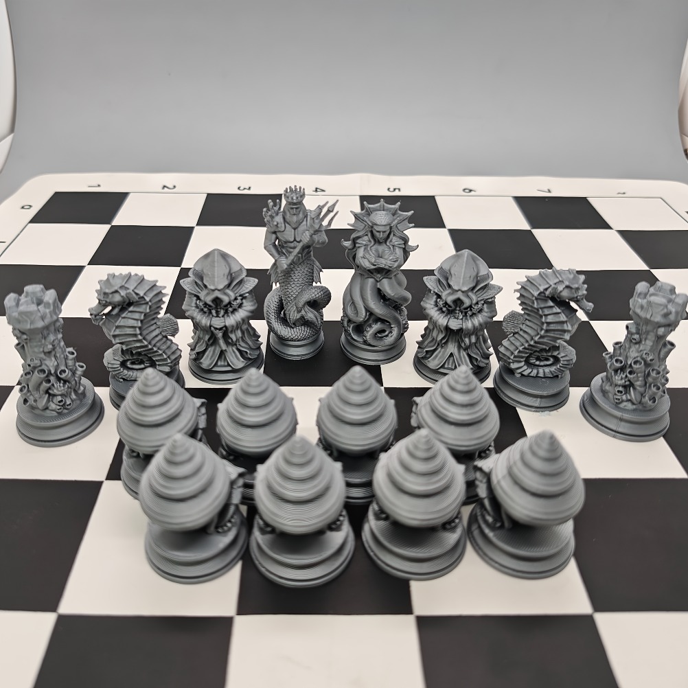 16 Parça Okyanus Mitolojisi Sa - 3D Printing Chess incelemesi ve fiyatı