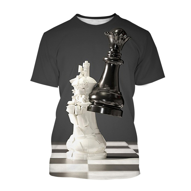 Yeni 3D baskı satranç T Shirt  - 3D Printing Chess incelemesi ve fiyatı