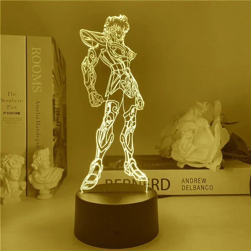 Sıcak aziz Seiya 3D LED gece l - 3D Printing Lamp incelemesi ve fiyatı