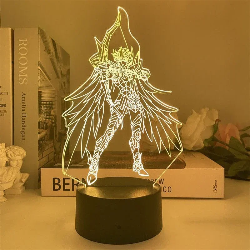 Sıcak aziz Seiya 3D LED gece l - 3D Printing Lamp incelemesi ve fiyatı
