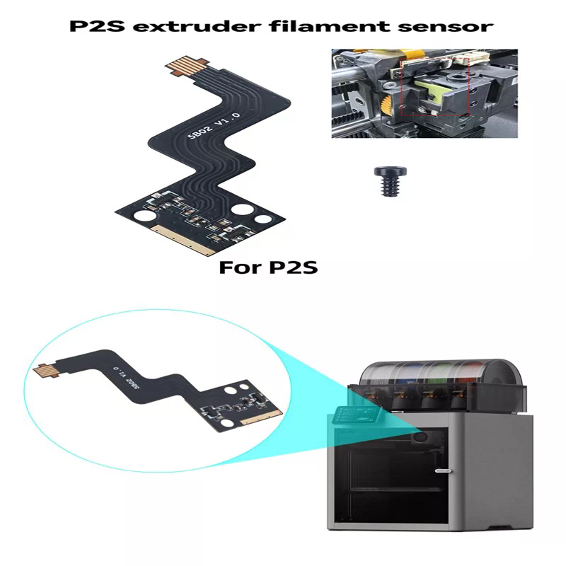 1 adet Bambu Lab P2S ekstruder - 3D Printer Extruder incelemesi ve fiyatı