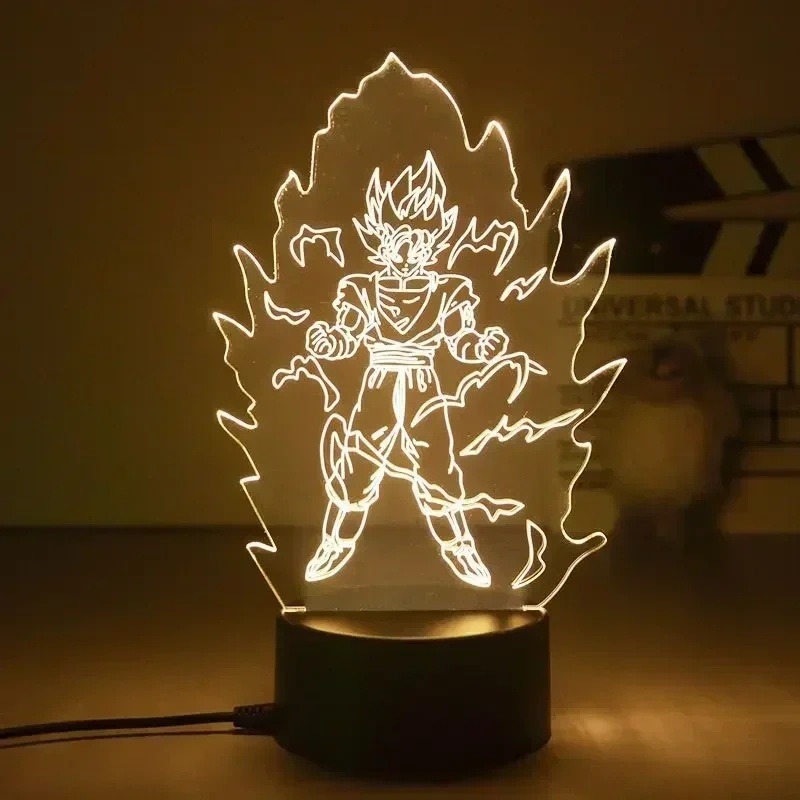 Dragon Ball Z Anime 3D LED Gec - 3D Printing Lamp incelemesi ve fiyatı
