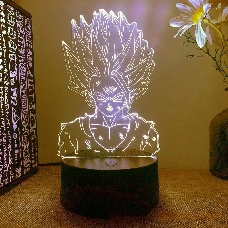 Dragon Ball Z Anime 3D LED Gec - 3D Printing Lamp incelemesi ve fiyatı