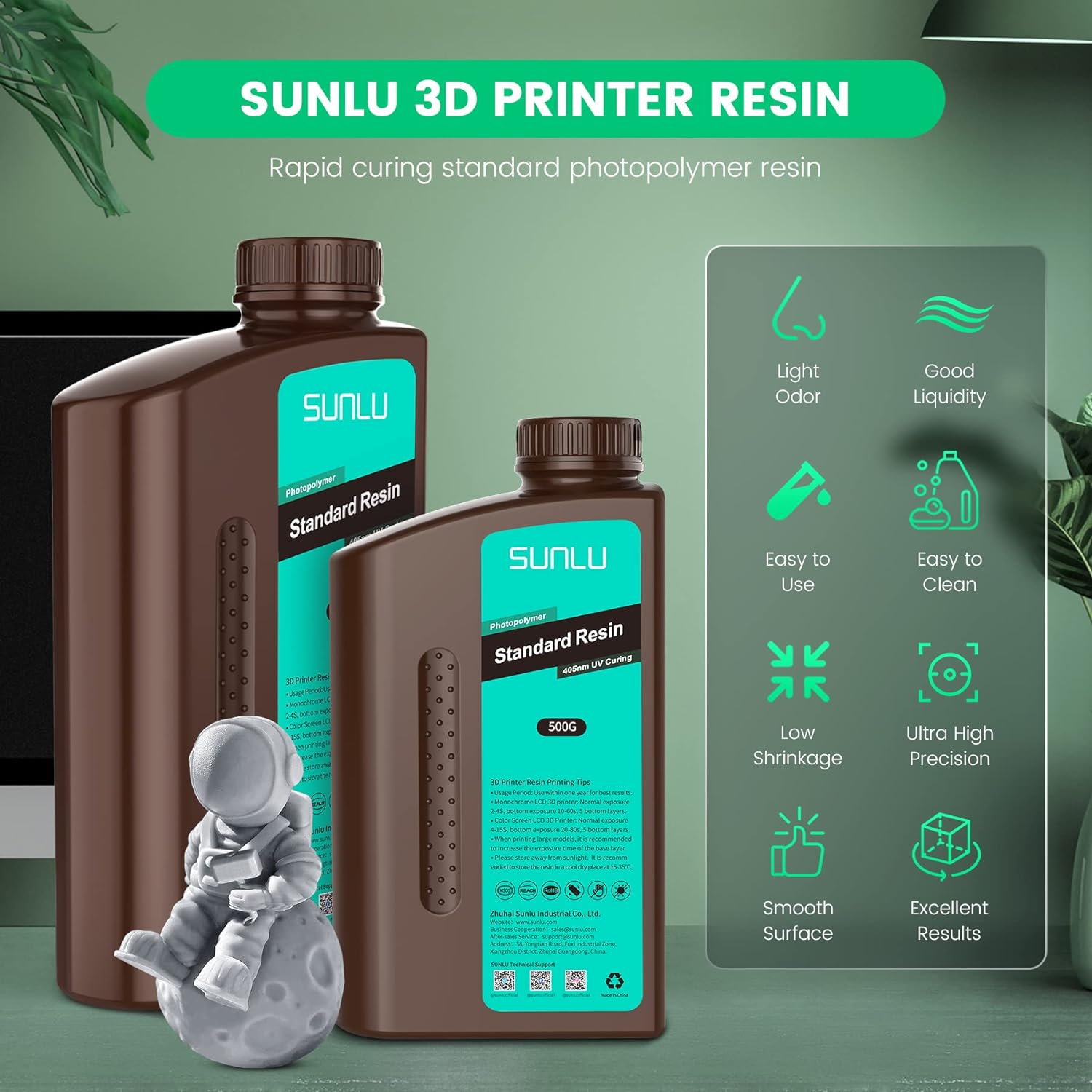 SUNLU 3KG Standart / Kırmızı B - 3D Printing Uv Sensitive Resin incelemesi ve fiyatı