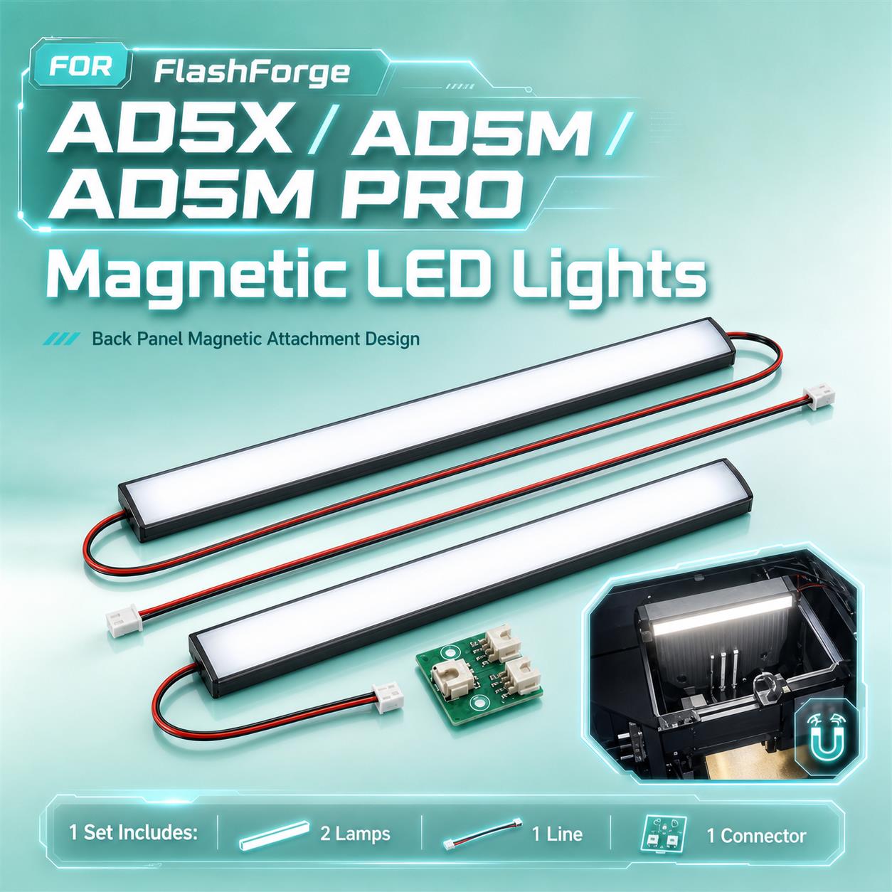 FLASHFORGE Adventurer 5M AD5M  - 3D Printer Cable Chain incelemesi ve fiyatı