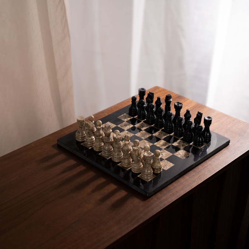 Doğal Taş Oymalı Satranç Takım - 3D Printing Chess incelemesi ve fiyatı