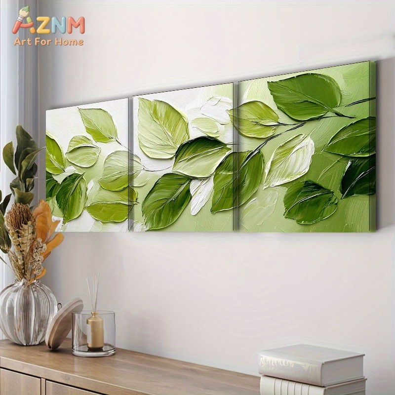 AZNM 3D Dokulu Yeşil Yaprak Im - 3D Printing Wall incelemesi ve fiyatı