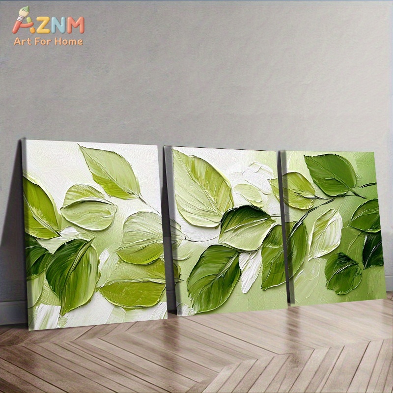 AZNM 3D Dokulu Yeşil Yaprak Im - 3D Printing Wall incelemesi ve fiyatı