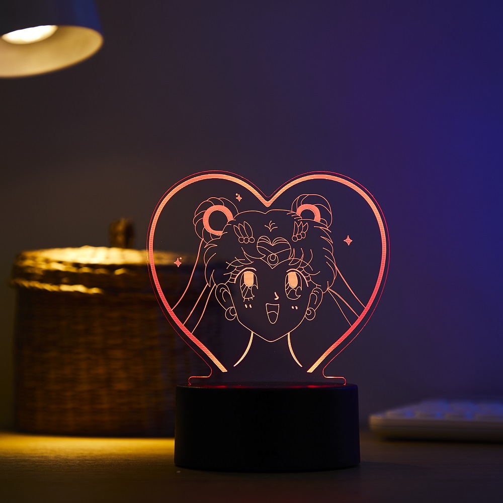 Çizgi film karakteri Tsukino U - 3D Printing Lamp incelemesi ve fiyatı