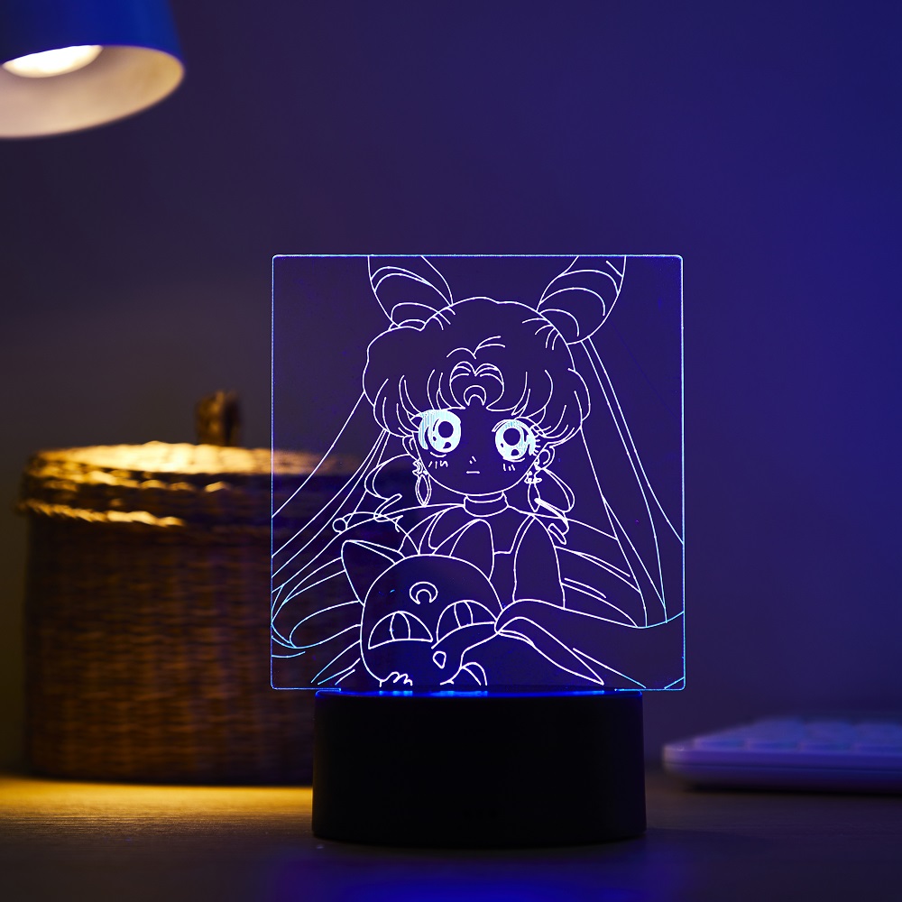 Çizgi film karakteri Tsukino U - 3D Printing Lamp incelemesi ve fiyatı